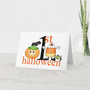 Carte 1er Halloween du bébé