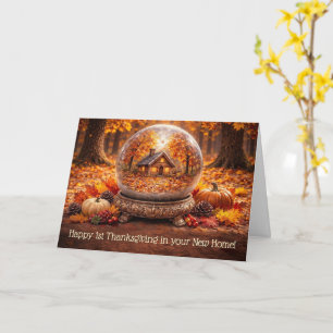 Carte 1er Thanksgiving dans une nouvelle maison charmant