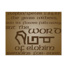 1Kepha/1Pierre 1:24,25