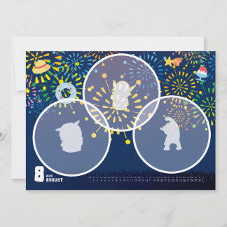 CARTE 2019カレンダー8月