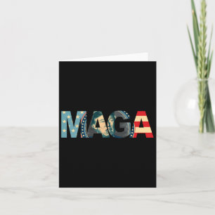 Carte 2020 Voted Maga American Drapeau Retro cadeau Vint