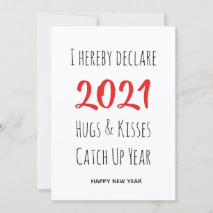 Carte 2021 PRISES EN CHARGE ET EN KISSES   Nouvel An