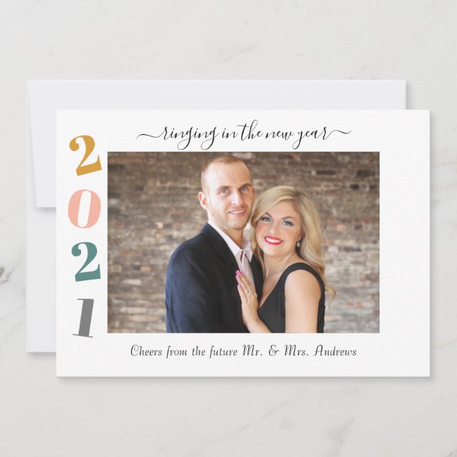 Carte 2021 Ringing dans les fiançailles de la nouvelle a (Devant)