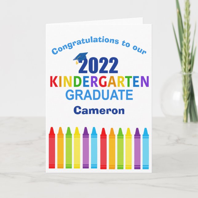 Carte 2022 Jardin d'enfants Diplômé sur mesure (Devant)