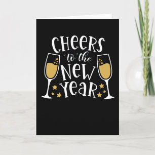 Carte 2022 Jour de l'an Joyeux pyjama de famille de fête