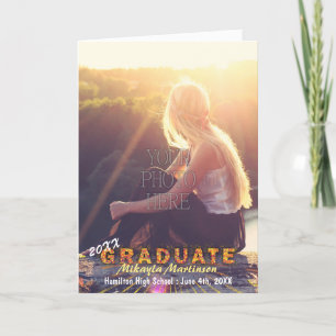 Carte 2023 Graduation Party Sunshine Couleurs Boho Chic