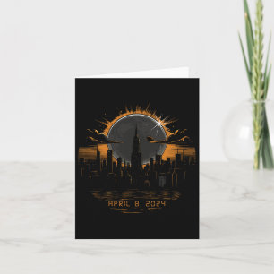 Carte 2024 Éclipse solaire totale 8 avril New York