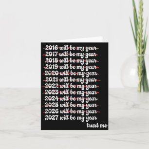 Carte 2027 sera mon année de procrastination Résolution 