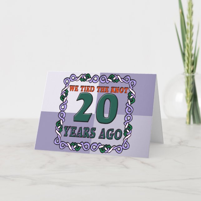 Carte 20e anniversaire de mariage (Devant)
