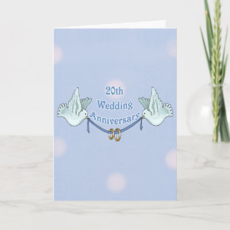 Carte 20e anniversaire du Mariage