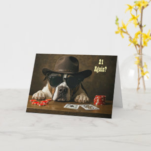 Carte 21 Encore Joyeux Anniversaire Main de Blackjack Hu
