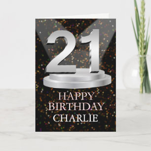 Carte 21e Anniversaire Points saillants Ajouter une cart