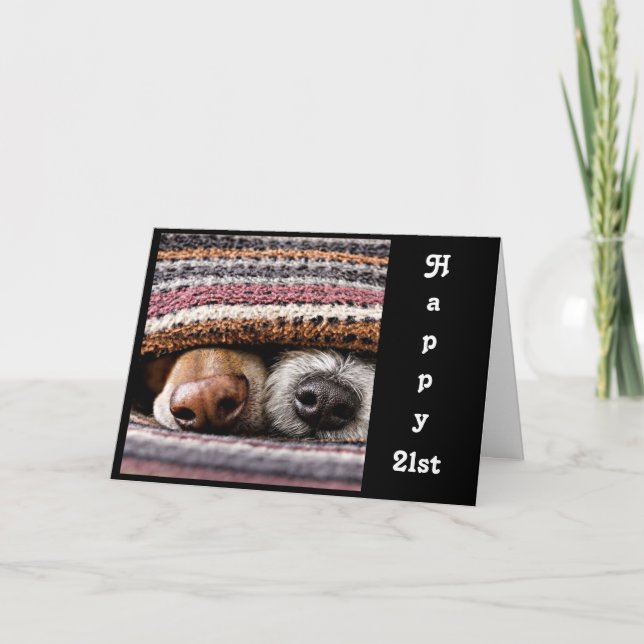 CARTE **21E ANNIVERSAIRE** PROFITONS DE VOTRE JOURNÉE ! (Devant)