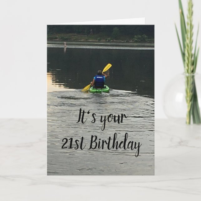 CARTE **21E ANNIVERSAIRE** SORTEZ-FAITES CE QUI VOUS REN (Devant)
