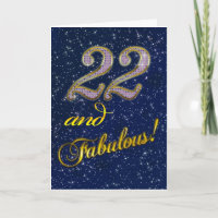 22e anniversaire pour quelqu'un Fabulous