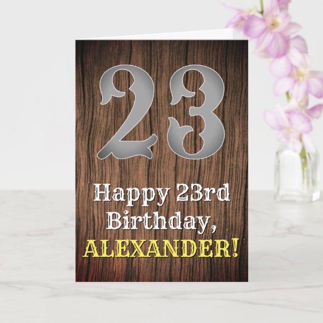Carte 23e anniversaire : Pays inspiré par l'Ouest Look,  (Orchidée)