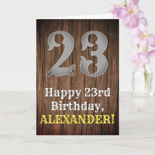 Carte 23e anniversaire : Pays inspiré par l'Ouest Look, 