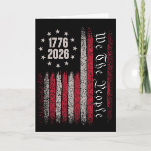 Carte 250 Ans 1776 2026 250e Anniversaire 4 Juillet Ame