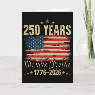 Carte 250 Ans 1776 2026 250e Anniversaire 4 Juillet Ame