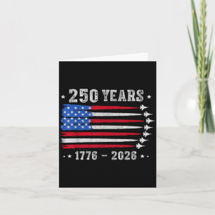 Carte 250 Ans 1776 2026 Anniversaire USA pour Hommes Fem