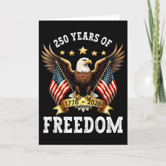 Carte 250 Ans Américain 1776 2026 Patriotique 250e Naiss
