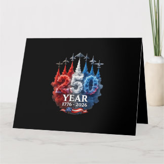 Carte 250 Ans Américain 250e USA Patriotique 4 juillet