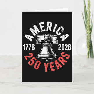 Carte 250 Ans Liberty Bell 1776-2026 États-Unis Patriote