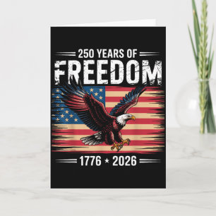 Carte 250e anniversaire américain 2026 ans de liberté
