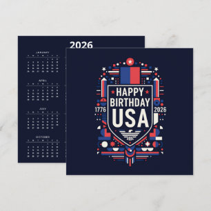 Carte 250e anniversaire de Calendar America