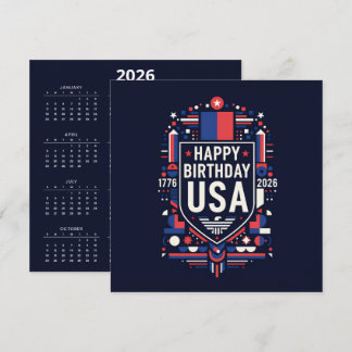 Carte 250e anniversaire de Calendar America