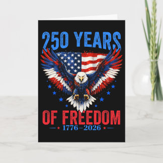 Carte 250e anniversaire États-Unis 4 juillet patriotique
