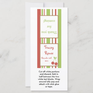 Carte 25 Lollipop Topper Farm Grange Animaux