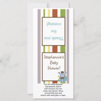 Carte 25 Lollipop Topper Jungle Tales Safari