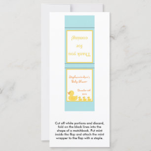 Carte 25 Mint Matchbooks Rubber Ducky Bubbles