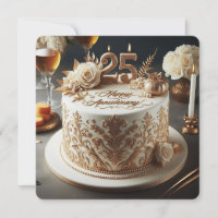 25e ANNIVERSAIRE MARIAGE ÉLÉGANT