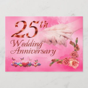 Carte 25ème anniversaire de mariage