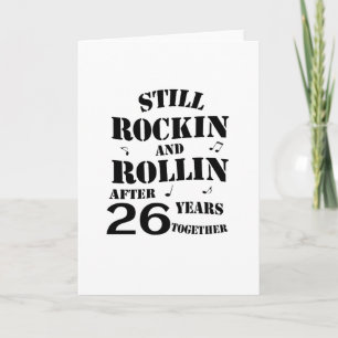 Carte 26e anniversaire - 26 ans Couples