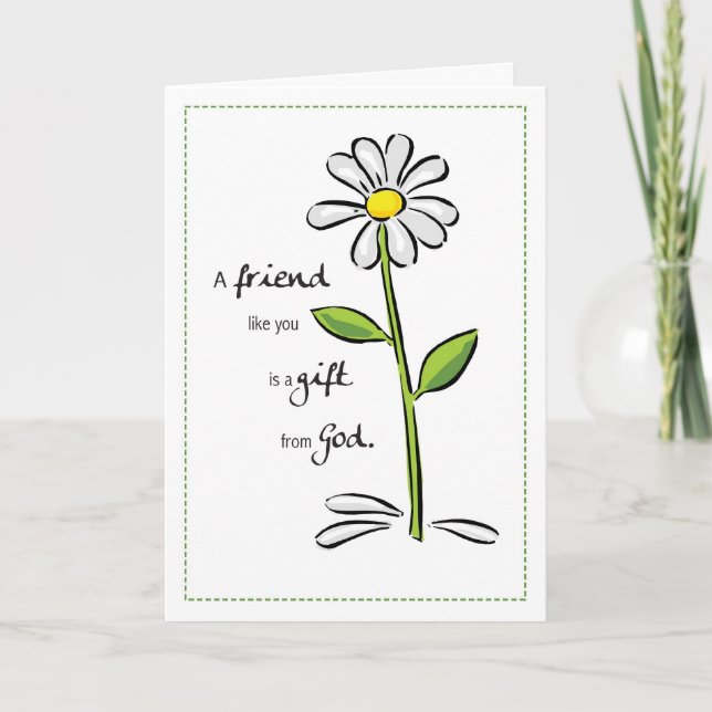 Carte 2703 Don d'ami de Dieu Anniversaire (Devant)