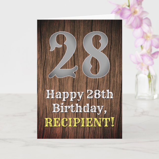 Carte 28e anniversaire : Pays inspiré par l'Ouest Look,  (Orchidée)
