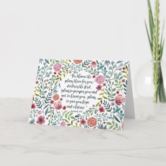 Carte 29:11 de Jérémie (Devant)