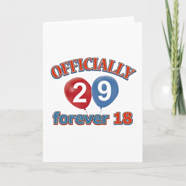 Carte 29e anniversaire (Devant)