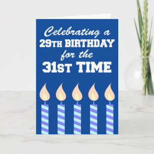 Carte 29e anniversaire 31e heure 60e