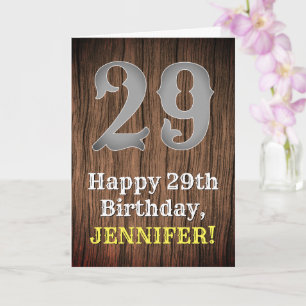 Carte 29e anniversaire : Pays inspiré par l'Ouest Look, 