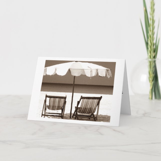 CARTE 2 CHAISES-2 AMIS-UN ANNIVERSAIRE-FÊTE (Devant)