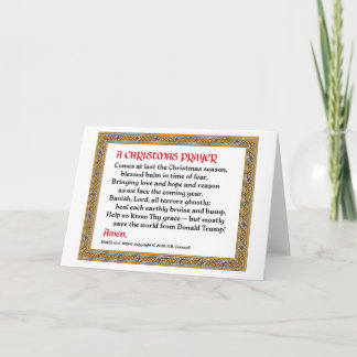 Carte #2 de prière de Noël (Donald Trump)