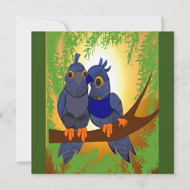 Carte 2 Oiseaux Puzzle (Devant)