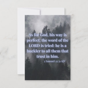 Carte 2 Samuel 22:31 KJV Bible Verse Pic Appartement Sal