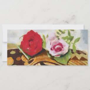 Carte 2 tableaux rose
