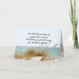 Carte 2 Timothée 1:7 Dieu n'a pas donné un esprit de peu