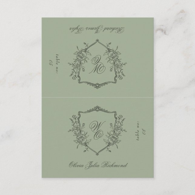 Carte 2 x Couper en demi-do-it-yourself Crest Plaque (Devant)